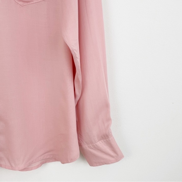 Frye Addie Pink Western Button Down Shirt Size Large - Picture 6 of 14